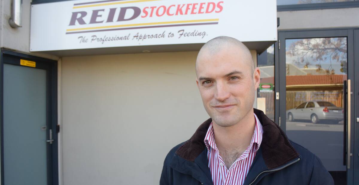 CREATIVE MIND: Nick Reid outside the head office of his family's business, Reid Stockfeeds, in South Melbourne. Photo: Joely Mitchell.