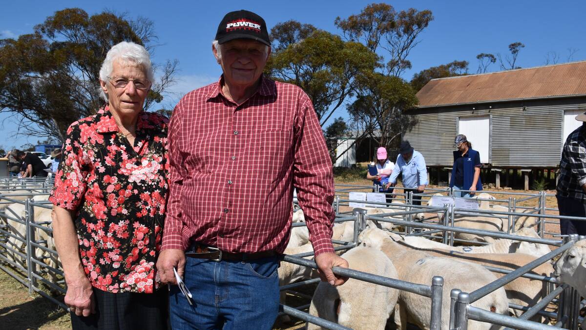 Max and Valda Smith, Nhill, bought five rams from the Lascelles stud, which they will join to White Dorper ewes.