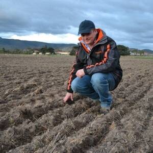 Rob O’Connor, Avoca, is implementing a gradual shift towards irrigated cropping on his Fingal Valley farm, Tasmania.
