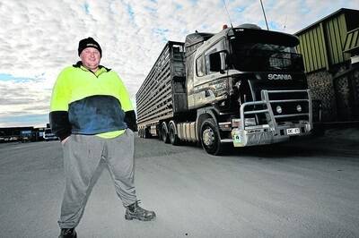 LOGISTICAL PROBLEMS: Driver Hayden Parker, Smith Transport, Tumby Bay, has logistical issues accepting jobs back to SA if lambs are destined for Lobethal.