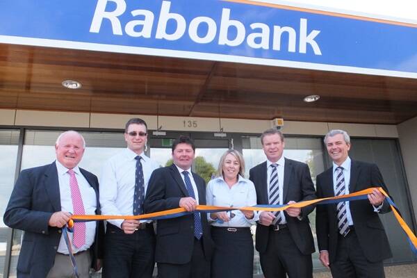 Rabobank’s John Whitelegg, Derek Wheaton, Hamish McAlpin, Kylie Meehan, Todd Charteris and Peter Knoblanche.