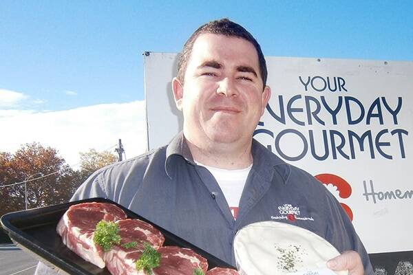 Dan Wallace from Your Everyday Gourmet butcher shop in Wangaratta. 