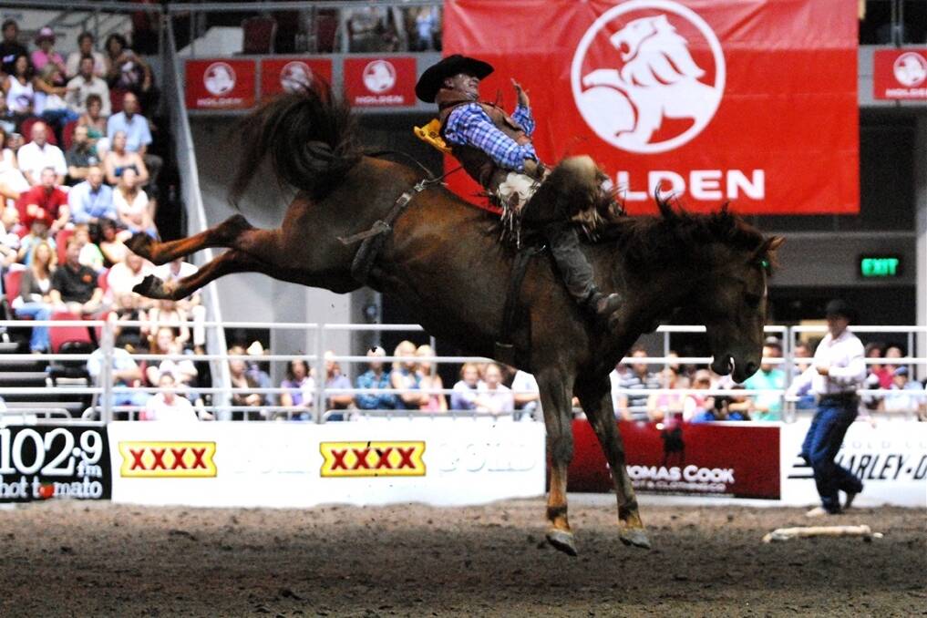Rider Lee Bowker is not in the top 15 in his best event, the bareback bronc ride, so needs a place at Sale to boost his chances of qualification for the National Finals Rodeo in the Australian Professional Rodeo Association.