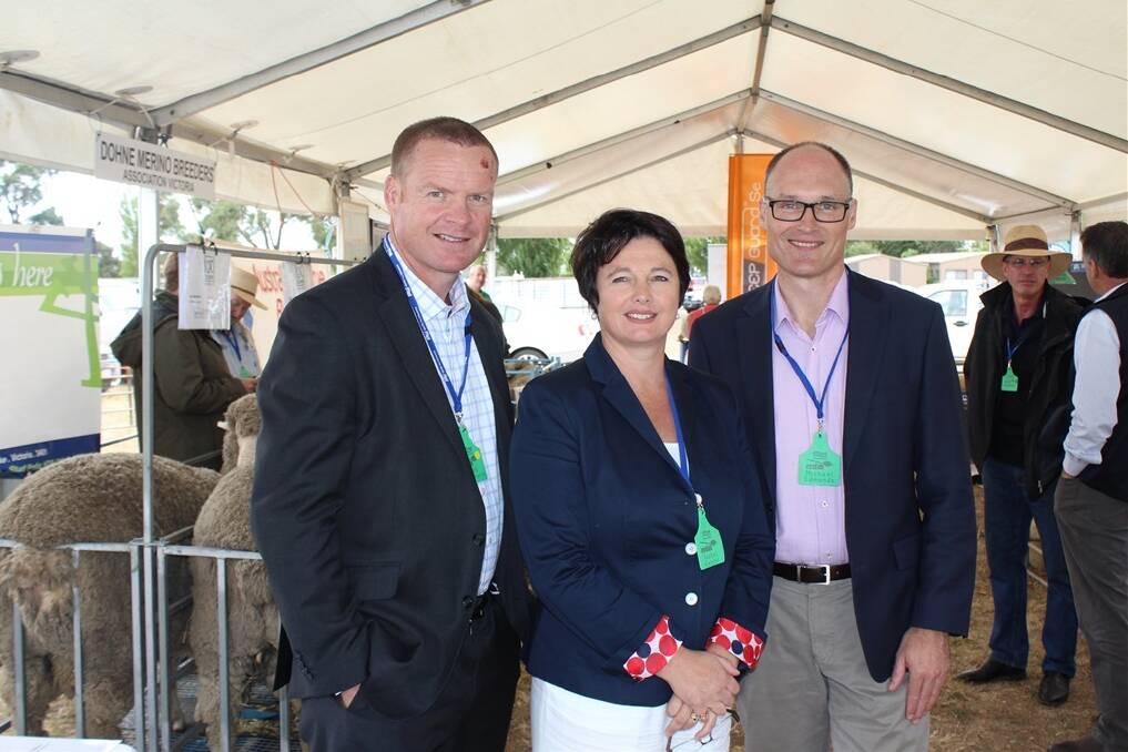 Meat Profit Day speakers - Rabobank Todd Charteris, ProAGtive’s Isobel Knight and MLA’s global marketing general manager Michael Edmonds.