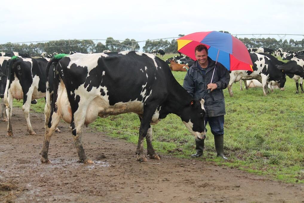 "This autumn rain will help us maximise grass growth but it is up to us to utilise it, which means getting the cows to eat as much as possible," Koroit dairy farmer Harper Kilpatrick. 