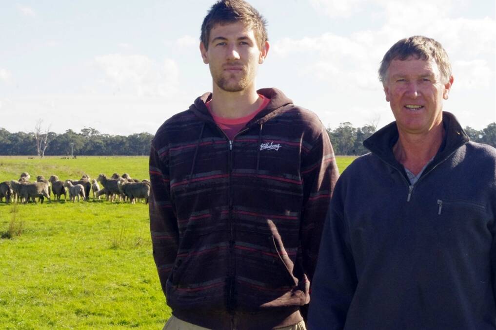 Greg Foat is the third generation of his family to farm sheep at Woodside and was joined by his son, Ryan, initially on a gap year three years ago, who is now a permanent fixture in the enterprise.