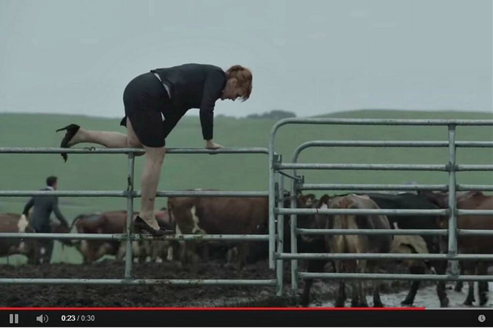 A screenshot from the new Devondale chilled milk commercials, which take a swipe at Murray Goulburn's corporate rivals.