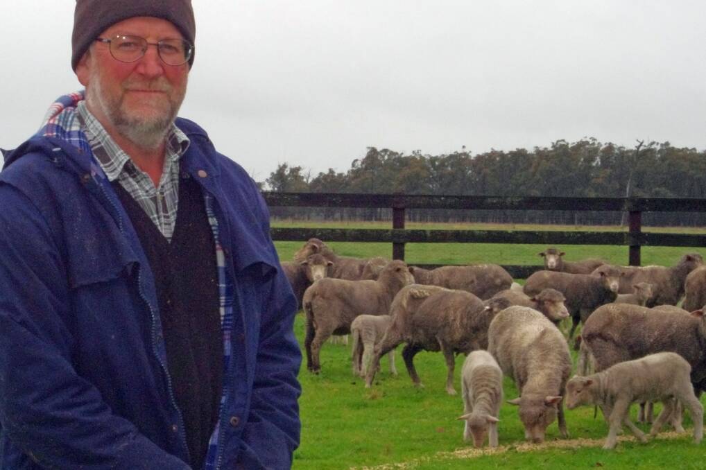 Fine woolgrower Trevor Howden of Glenaladale has joined Nicholson River rams to his Merino ewes for the past 11 years. 
