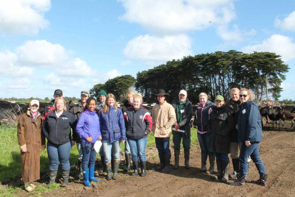 Young carbon farmers took nine agribusiness professionals to carbon research and farming sites.