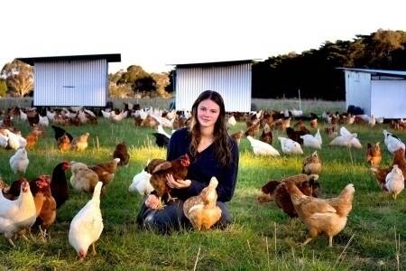 Madelaine Scott, of Madelaine's Eggs, used crowdfunding site Pozible to expand her organic business.