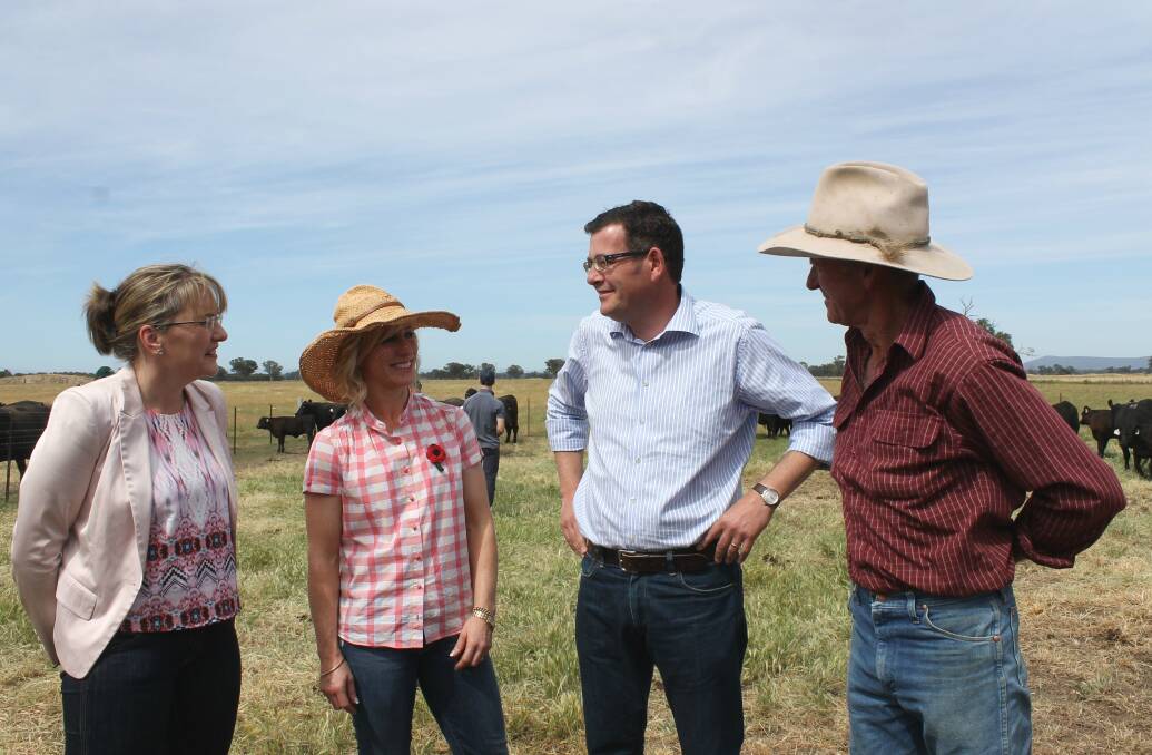It's not everyday that the Victorian Shadow Minister for Agriculture Jacinta Allan, the opposition leader Daniel Andrews, his wife Catherine come to a dispersal sale. Daniel is the son of Old Kentucky principals Bob and Jan Andrews.