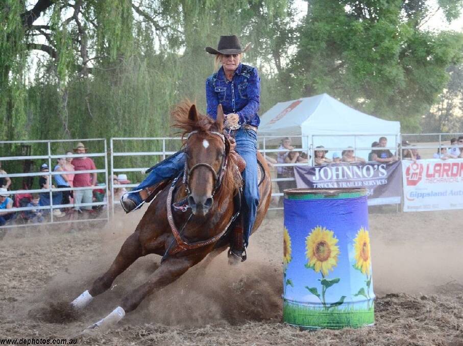 Lockington's Cherie O’Donoghue is getting ready to ride in the APRA rodeo in SA tomorrow.