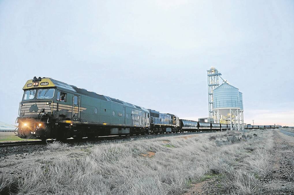The ‘Grain Train’ during its journey from Piangil to the Port of Melbourne. Farmer lobby groups say the ACCC doesn’t understand the process of grain transport.