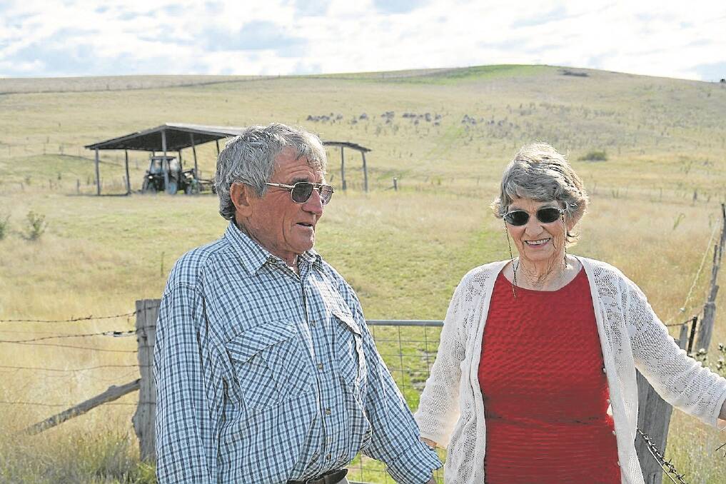 Reggie and Norma Tomkins at their property in Benambra.