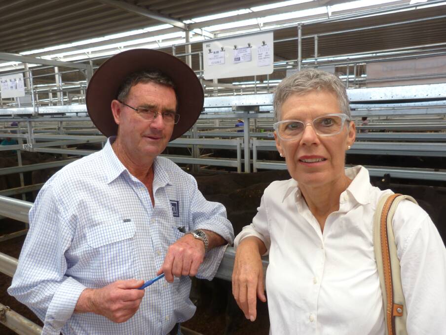 Albury agent Gerard Ryan BUR Livestock and Gillian Taylor, Bibbaringa, Bowna, exchanged old for new at Barnawartha sales this week, selling out aged cows for $1180 a head and buying in younger three year-old Angus cows pregnancy tested in calf for the same money.