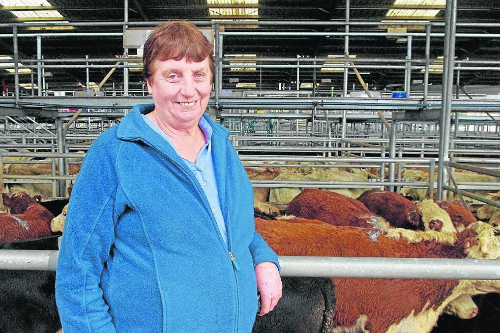 Rita McMahon, Dargo, sold Hereford and Angus grown steers - the last of the previous season's drop - at last Friday's store cattle sale at Bairnsdale. The Herefords returned a top of $1000, average $905; the blacks $910.