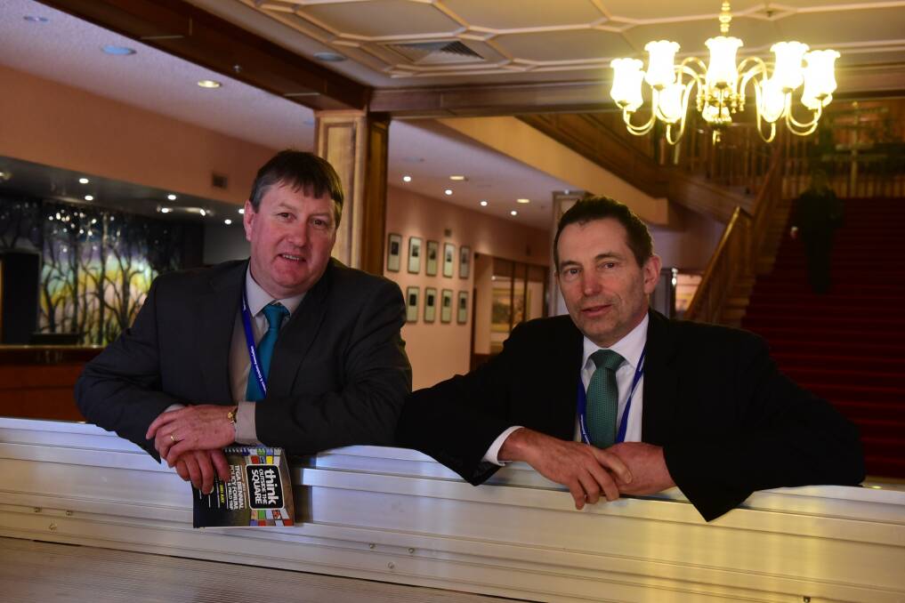 TFGA President Wayne Johnston and chief executive Peter Skillern. Picture: Paul Scambler 