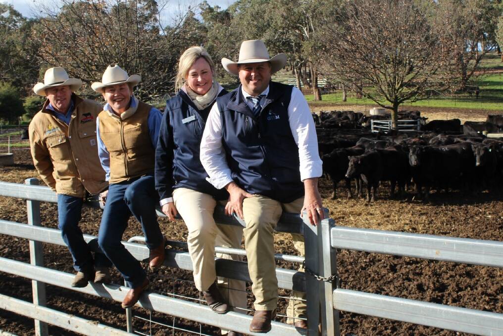 Welcome Swallow co-principals Jim and Suzy Martin with GTSM Marion and Michael Glasser at the complete female dispersal sale which peaked at $15,500.