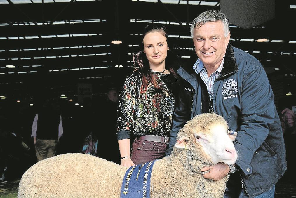Clare and Ross McGauchie, Terrick West, Prairie, who beat 109 other rams for this year's All Purpose Merino champion title.
