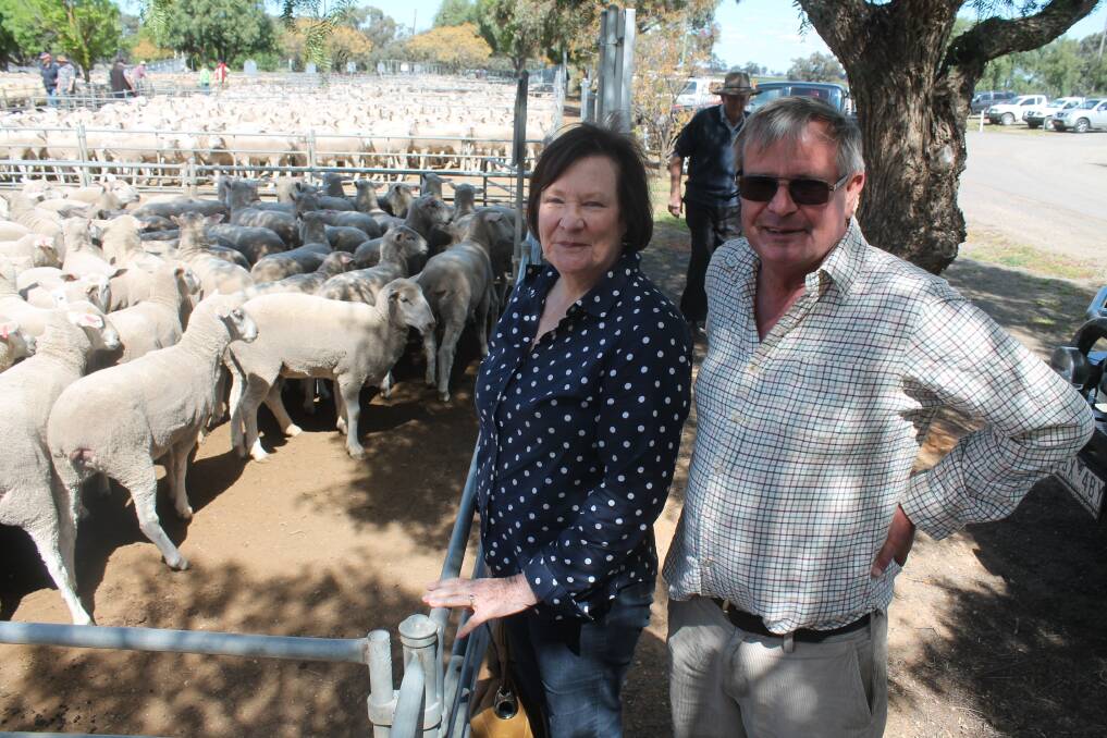 Zelma and John Warne, Culgoa, sold 680 Border Leicester-Merino ewes, August-September 2014-drop, to a top of $214 at Wycheproof on Friday. After purchasing the line in January as lambs, the pair were pleased with the profit made.