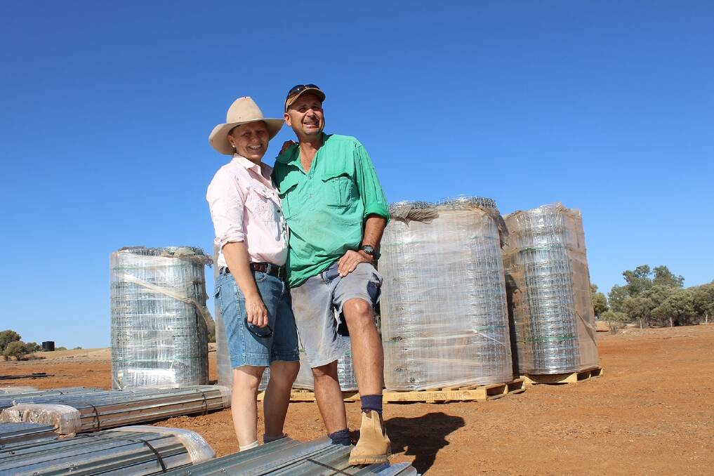 Annabel and Stephen Tully, Bunginderry Station, Quilpie, are one of three landholders erecting a cluster fence in the region.