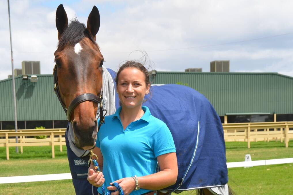 Alice Dunsdon, Surrey, UK, and Fernhill Present are in town to compete at the Adelaide International Three Day Event.