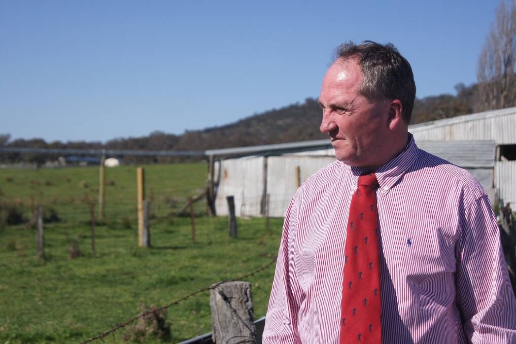Federal Agriculture and Water Resources Minister Barnaby Joyce. 