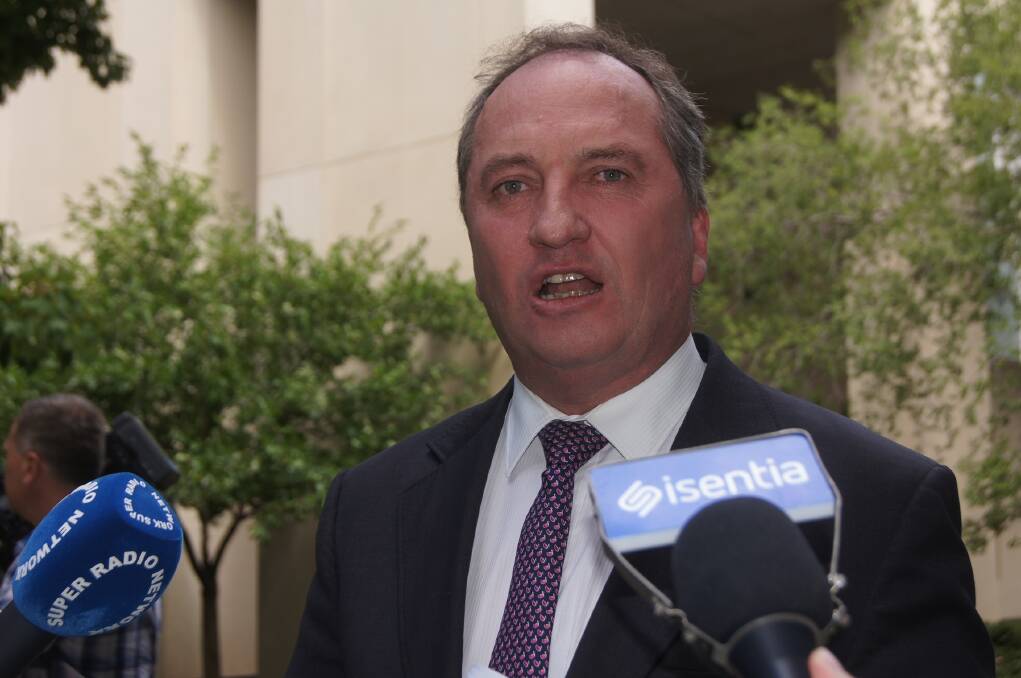 Agriculture  Minister Barnaby Joyce.
