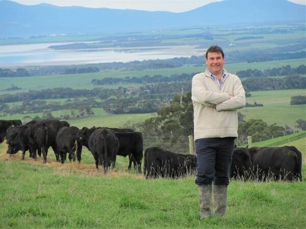 Paul Crock, pictured at his Biran Biran property which overlooks Corner Inlet and Wilsons Promontory.
