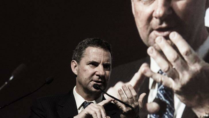 CSIRO chief executive Larry Marshall at the AVCAL Alpha Conference on September 1 in Melbourne. Photo: Josh Robenstone