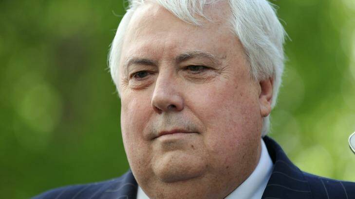 Clive Palmer has rejected any suggestion he should step down from Parliament.
 Photo: Alex Ellinghausen