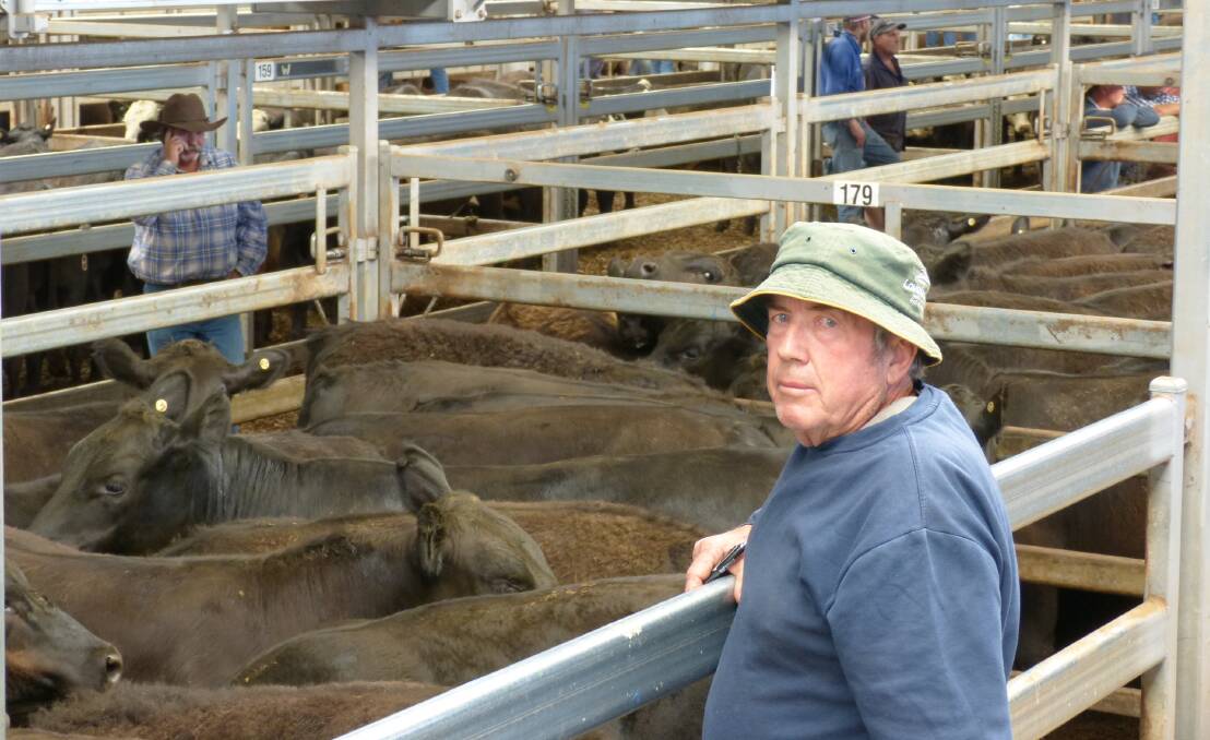 Bruce Leah, Elgin Brae Past Co, Gerogery, sold 42 Angus steers, 13 months, Glenrunen blood, at Wodonga, to $1370, in a firm market for yearling steers.
