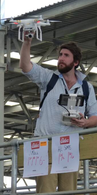Testing modern technology to make information available instantaneously, saw this new drone camera concept being tested at the new GRLE saleyards last Friday.