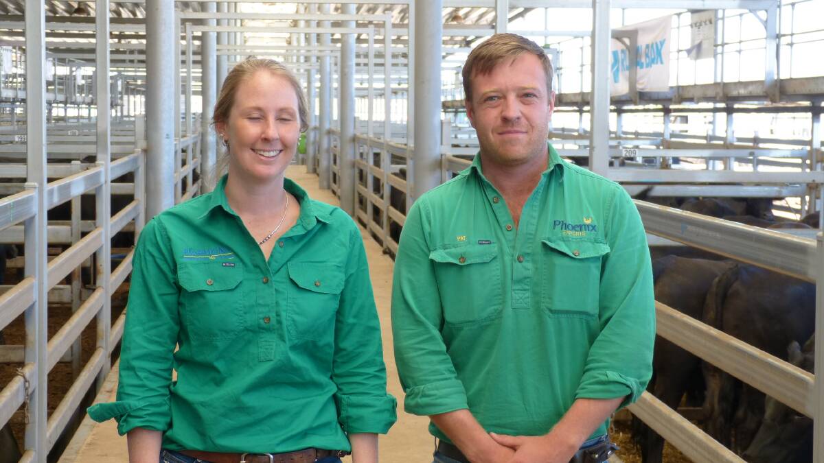Harmony Agriculture was major buyer at the annual Wodonga calf sales. Eastern operations manager Pat Fellows and performance analyst Nat Poole were there.