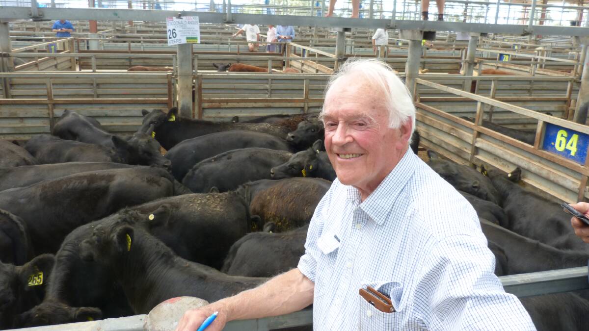Hugh Middleton, Mt McDonald Angus, Icy Creek, sold 51 Angus steers at Pakenham from $1310-$1440, av $1389.