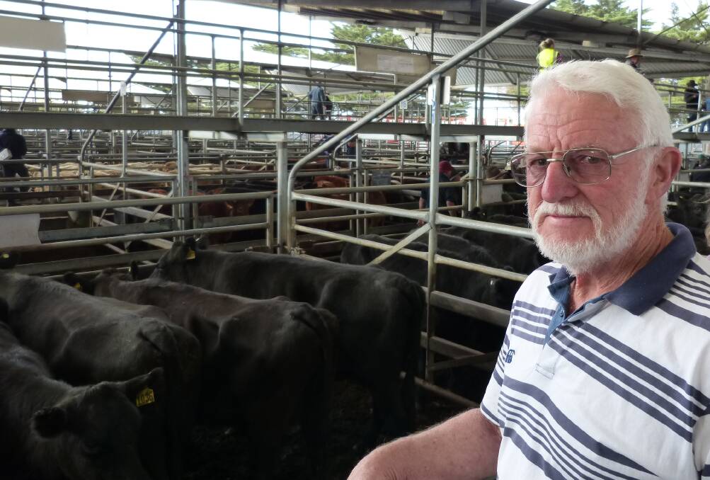 Semi-retirement is the plan for Graeme and Jan Connley, Cann River. Selling off their cows and breeding cows was a hard, but necessary decision for Graeme, who will fatten steers instead. The last of their cows, PTIC, to calve from July 1, sold to $1860.