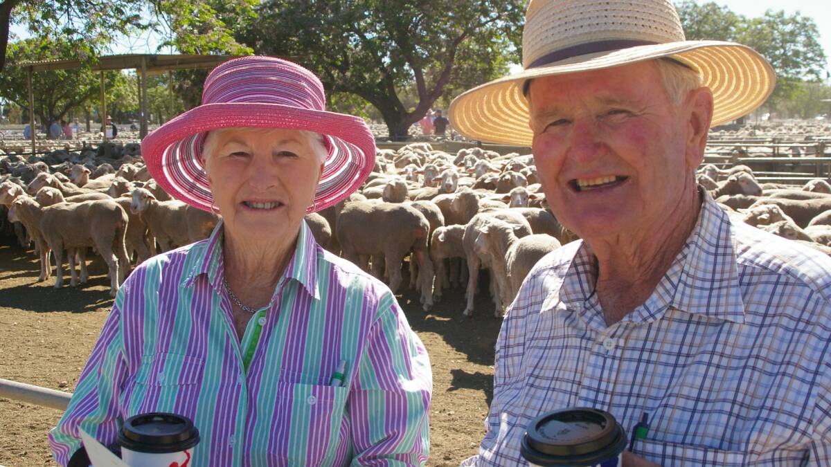 Lois and Ian Lockhart, Goodnight, NSW dispersed their Old Goodnight flock at Swan Hill