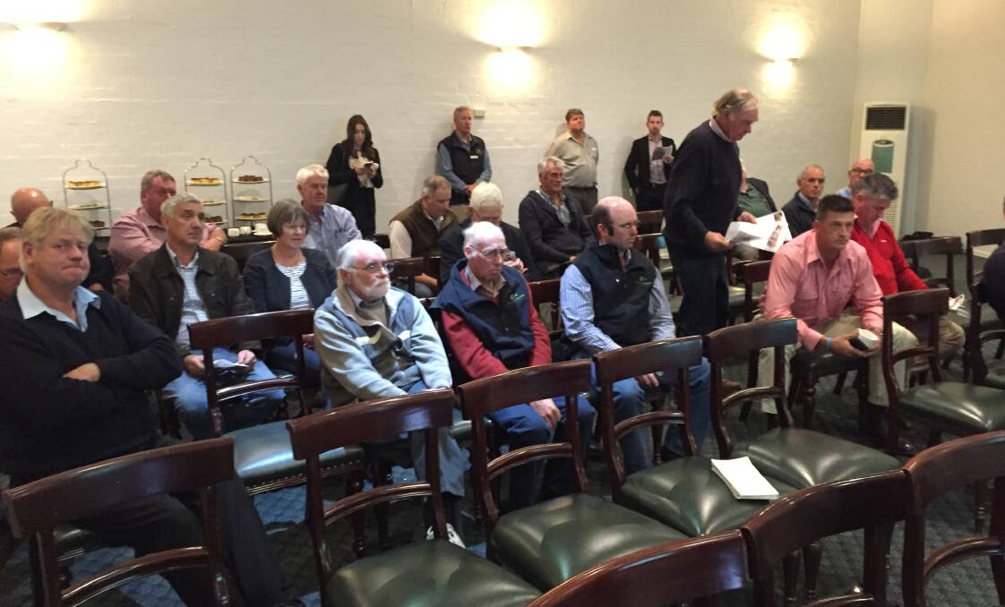 CONTENTIOUS: Farmers and agents had their first opportunity to discuss in open forum issues surrounding the relocation of the Ballarat saleyards.