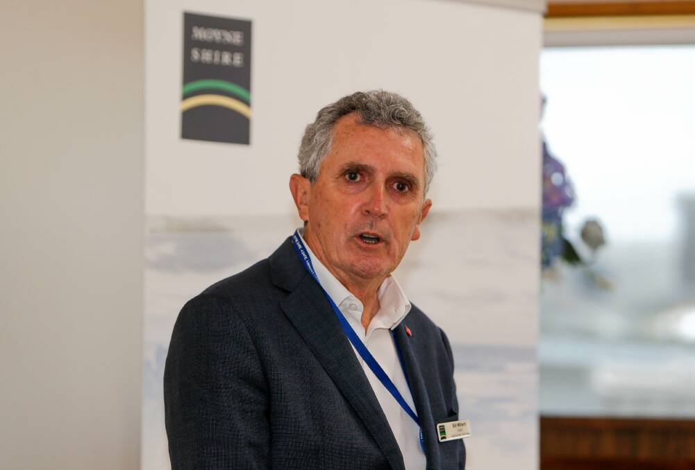 Act swiftly: Moyne Shire Council CEO Bill Millard wrote to Telstra to urge haste in repairing Peterborough's phone and internet connection. Picture: Anthony Brady.