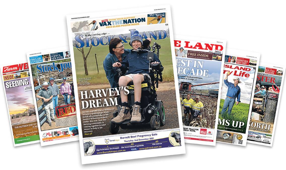 All access: Readers can take up the subscription offer via stockandland.com.au or by contacting our digital customer service team on 1300 090 805 or via email on subscriptionsupport@austcommunitymedia.com.au