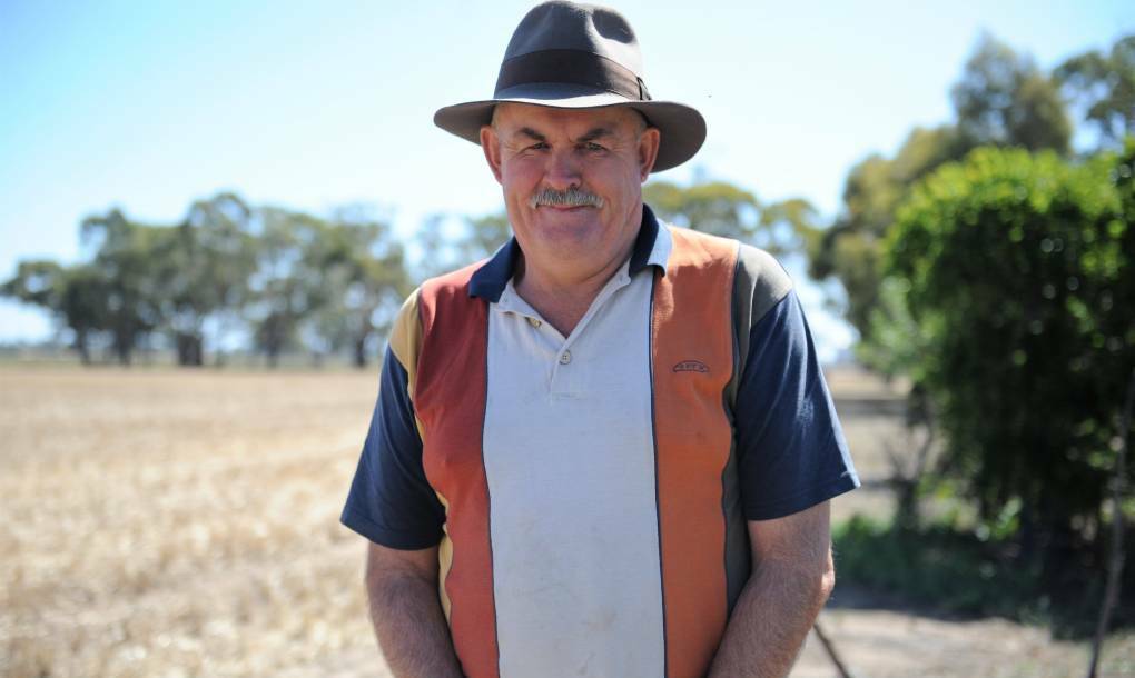 Wimmera grain grower Graeme Maher is fighting back against slugs that have destroyed sections of his crop.