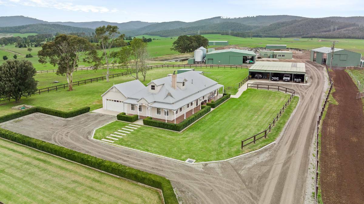 This 372-hectare West Gippsland dairy farm at Labertouche sold for $12-$13 million, or up to $14,341 an acre.