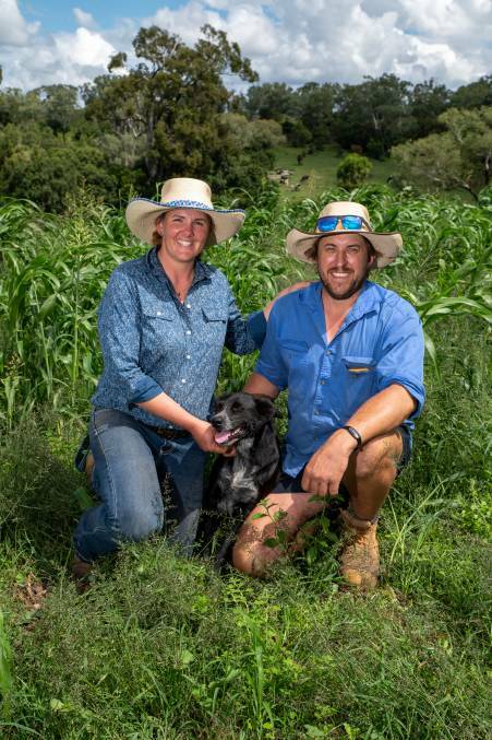 Kait and Brenden Ballon built a composted cow manure pile to boost soil health, and saved on inputs as a bonus.