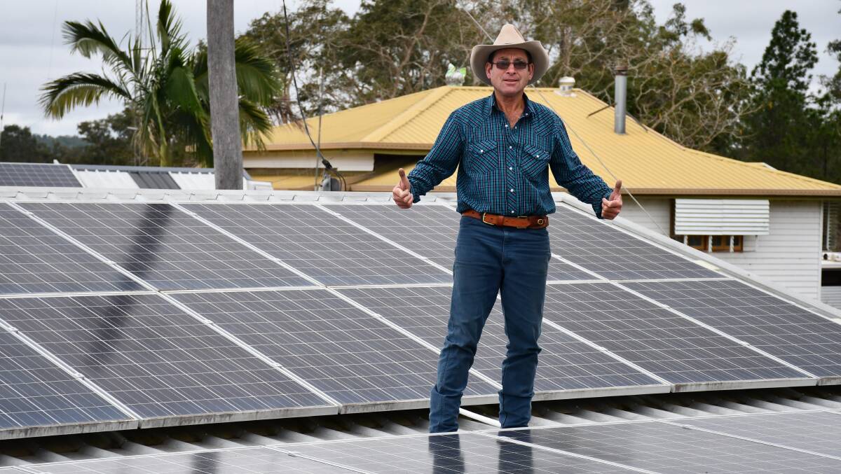 Glen Echo grazier David Ross is pretty stoked with not having to pay power bills after implementing a stand-alone solar system on his property.