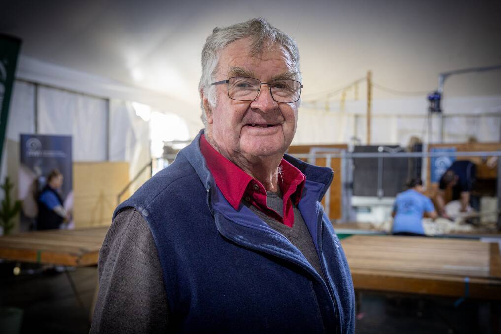Hamilton Pastoral and Agricultural Society Peter Guthrie was awarded a life membership at the Sheepvention Rural Expo at the Hamilton Showgrounds on Sunday. Picture by Eddie Guerrero