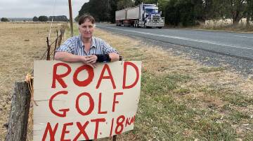Janene Skidmore, Mount Wallace, said drivers needed to take care on Ballan-Geelong Road, but also called on the state government to fix dangerous potholes. Picture by Philippe Perez