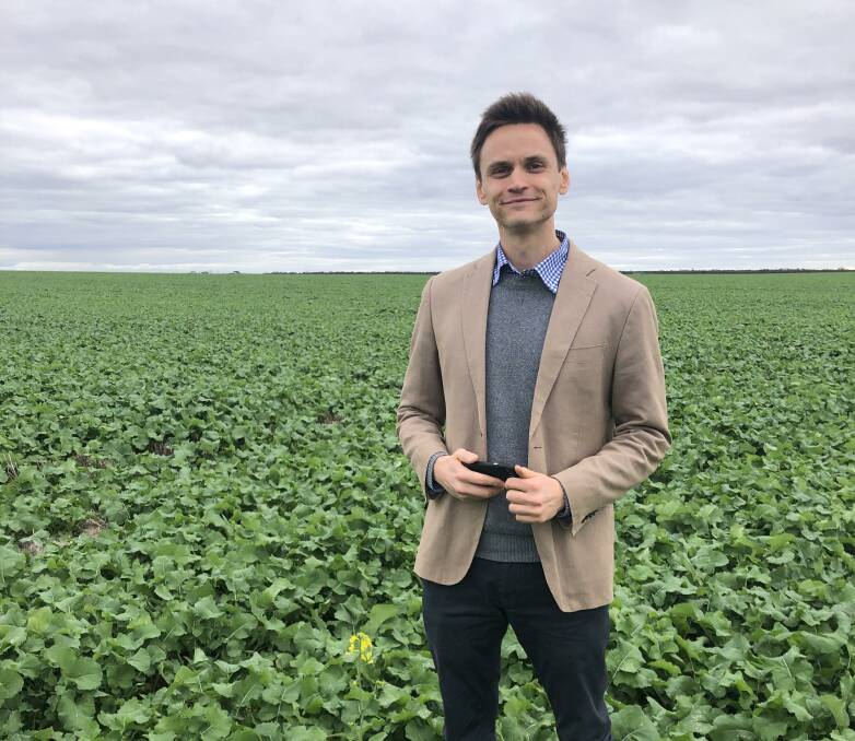 Co-author and RaboResearch agricultural analyst Dennis Voznesenski says Victorian crops were set for a record year prior to widespread wet weather and flooding. Picture supplied.