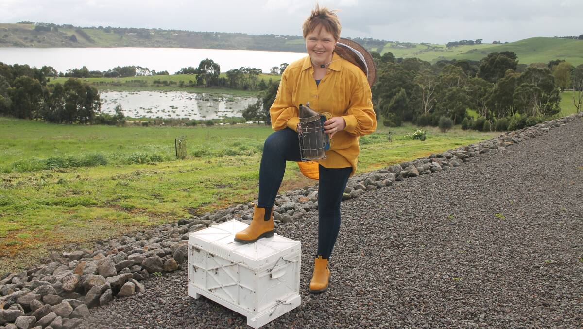 Camperdown beekeeper Anna Carrucan says the Victorian industry needs to remain vigilant to avoid a Varroa mite incursion. Picture by Philippe Perez