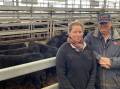 CONSIGNMENT: Amy Taprell, Flaggy Creek, Thologolong, sold 106 Angus steers, top price was a pen of 25, 359kg, for $2480 a head or 690c/kg with her agent Rod Potter, from Corcoran and Parker.