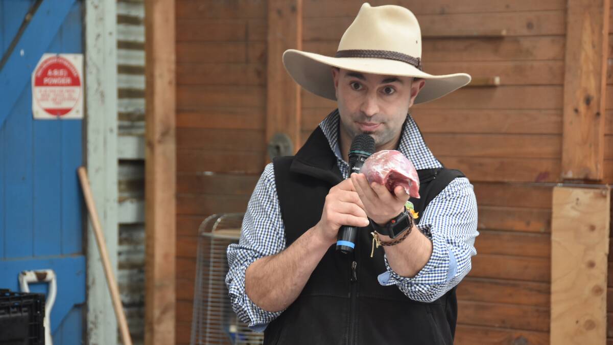 AWARENESS: Ballan butcher Shane Zammit is calling on butchers to begin educating consumers on where thier meat comes from.